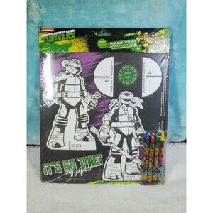 Nickelodeon TEENAGE MUTANT NINJA TURTLES Pop Out Friends with CRAYONS New 2015